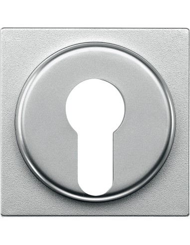 Merten, Płytka centralna System M łącznika na klucz dwupołożeniowy aluminiowy Merten MTN318160 Schneider