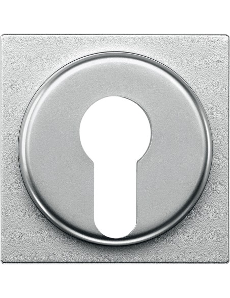 Merten, Płytka centralna System M łącznika na klucz dwupołożeniowy aluminiowy Merten MTN318160 Schneider