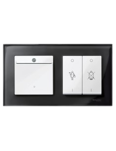 Merten, Płytka centralna System M łącznika hotelowego biały polarny Merten MTN315619 Schneider 2