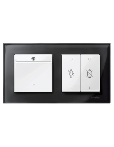 Merten, Płytka centralna System M łącznika hotelowego biały polarny Merten MTN315619 Schneider