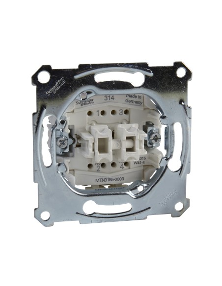 Merten, Mechanizm przycisku podwójnego zacisk bezśrubowy 250VAC 10A Merten MTN3155-0000 Schneider