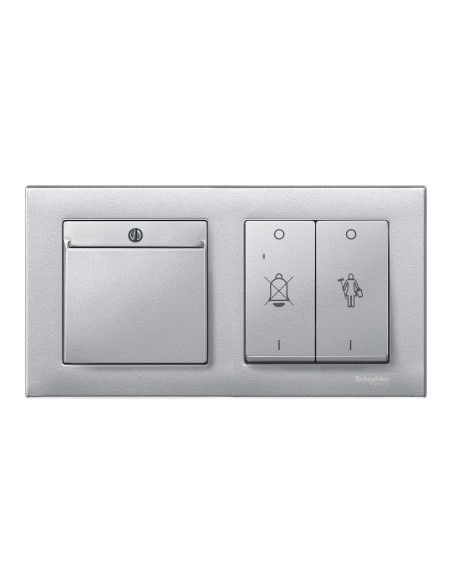 Merten, Płytka centralna System M łącznika hotelowego aluminiowy Merten MTN315460 Schneider