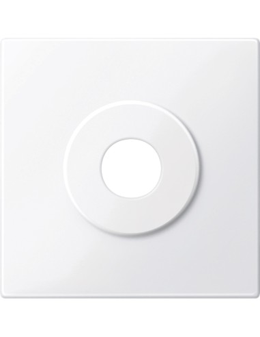 Merten, Płytka centralna System M łącznika na klucz dwupołożeniowy biały active Merten MTN312925 Schneider