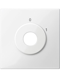 Merten -Płytka centralna System M łącznika na klucz oznaczony I/O biały polarny Merten MTN312819 Schneider 2