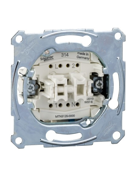 Mechanizm łączn. świecz. 1-bieg. zacisk neutral., p/t, 10AX, 250 V AC, b.śrub. Merten MTN3125-0000 Schneider