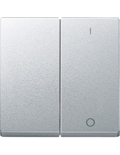 Merten, Klawisz System M podwójny z oznaczeniem '0/1' aluminiowy Merten MTN312060 Schneider 2