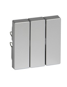 Merten, Klawisz System M potrójny aluminiowy Merten MTN311960 Schneider 2