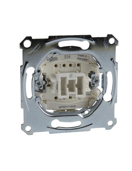Merten, Mechanizm łącznika krzyżowego zacisk bezśrubowy 250VAC 10A Merten MTN3117-0000 Schneider