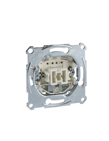 Mechanizm łączn. pojedyn., 2-bieg., z sygn. zał., p/t, 10AX, AC 250 V, b.śrub. Merten MTN3102-0000 Schneider