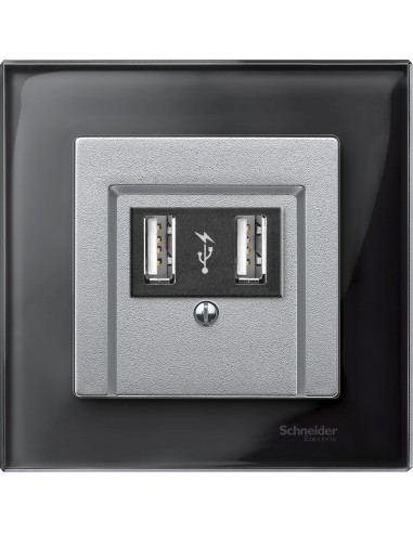 Merten, Płytka centralna System M uniwersalna aluminiowy Merten MTN297960 Schneider