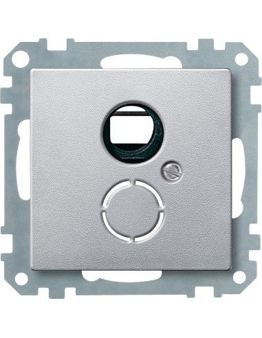 Ramka nośna z płytką centralną do mechan. zgodna z normą DIN 41524, alu, Sys M Merten MTN296460 Schneider