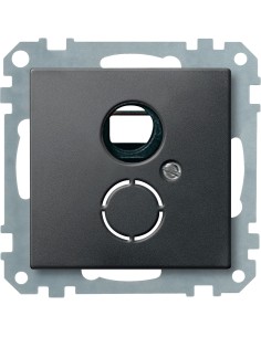 Ramka nośna z płytką centralną do mechan. norma DIN 41524, antracyt, Sys M Merten MTN296414 Schneider 2