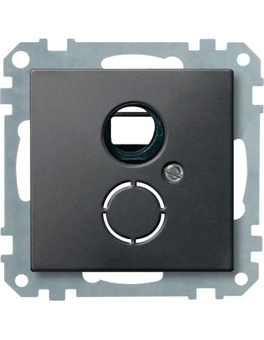 Ramka nośna z płytką centralną do mechan. norma DIN 41524, antracyt, Sys M Merten MTN296414 Schneider