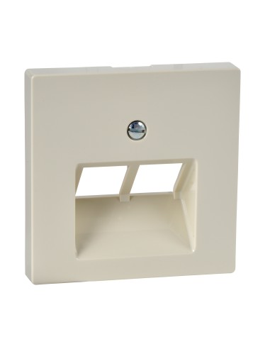 Płytka centralna mechanizmu gniazda RJ45, podwójna, kremowy, połysk, system M Merten MTN296144 Schneider