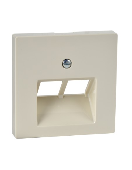 Płytka centralna mechanizmu gniazda RJ45, podwójna, kremowy, połysk, system M Merten MTN296144 Schneider