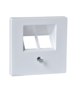 Płytka centralna mechanizmu gniazda RJ45, podwójna, B.A, P, Sys M Merten MTN296125 Schneider 2