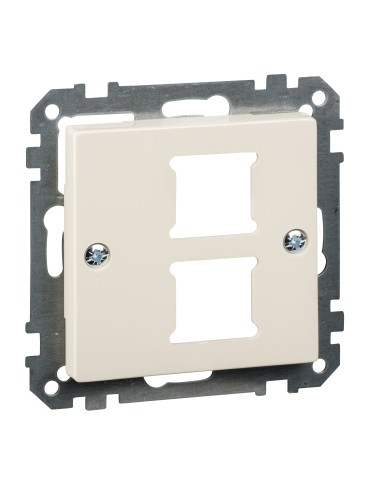 Płytka centralna mechanizmu gniazda RJ11/RJ45, podwójna, K, P, system M Merten MTN291644 Schneider