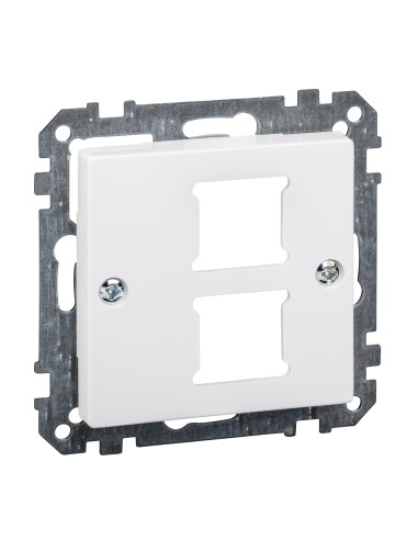 Płytka centralna mechanizmu gniazda RJ11/RJ45, podwójna, B.A, P, Sys M Merten MTN291625 Schneider