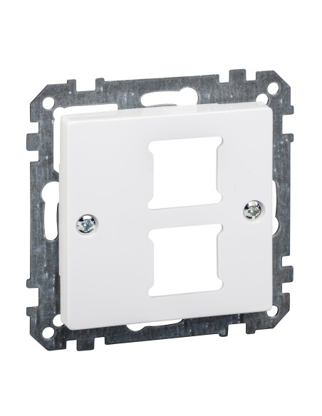 Płytka centralna mechanizmu gniazda RJ11/RJ45, podwójna, B.A, P, Sys M Merten MTN291625 Schneider