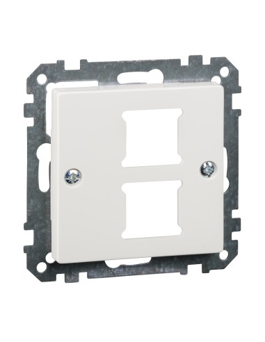 Płytka centralna mechanizmu gniazda RJ11/RJ45, podwójna, B.P, P, Sys M Merten MTN291619 Schneider