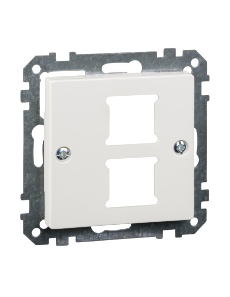 Płytka centralna mechanizmu gniazda RJ11/RJ45, podwójna, B.P, P, Sys M Merten MTN291619 Schneider