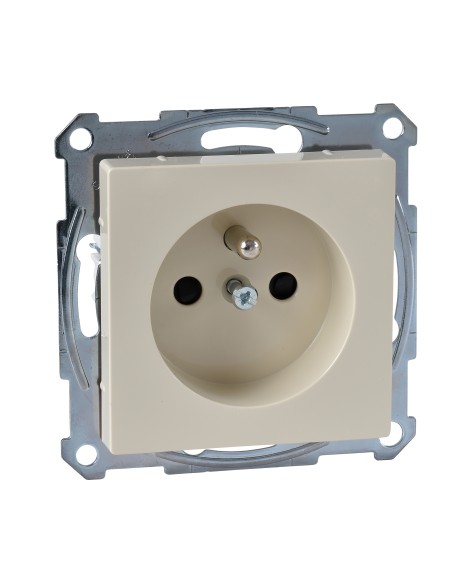 Gniazdo wtykowe z uziemieniem i przesłoną, zaciski śrub., K, P, Sys M Merten MTN2600-0344 Schneider