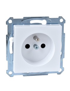 Gniazdo wtykowe z uziemieniem i przesłoną, zaciski śrub., B.A, P, Sys M Merten MTN2600-0325 Schneider 2