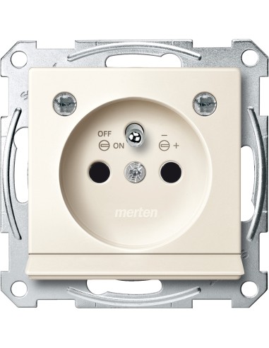 Gniazdo wtyk. z uziem., z sygn. i LED, przesł. b.śrub., K, P, Sys M Merten MTN2504-0344 Schneider