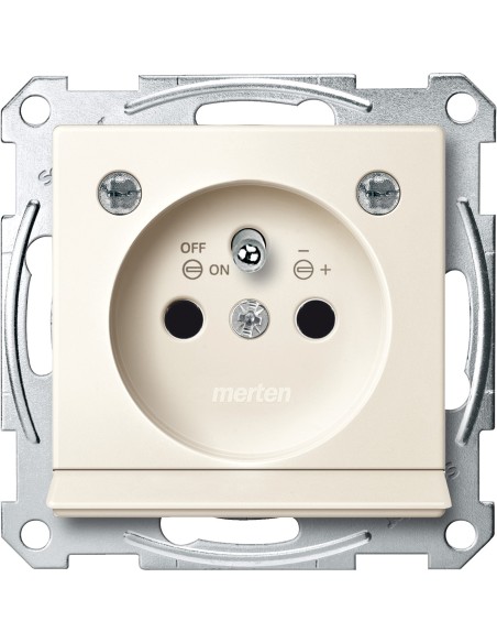 Gniazdo wtyk. z uziem., z sygn. i LED, przesł. b.śrub., K, P, Sys M Merten MTN2504-0344 Schneider