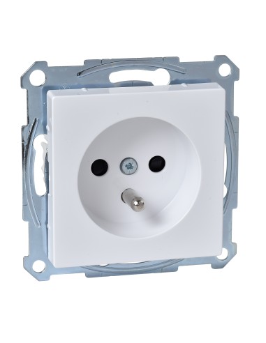 Gniazdo wtykowe z uziemieniem i przesłoną, b.śrub., B.A, P, Sys M Merten MTN2500-0325 Schneider