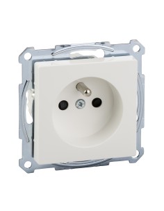 Gniazdo wtykowe z uziemieniem i przesłoną, b.śrub., B.P, P, Sys M Merten MTN2500-0319 Schneider 2
