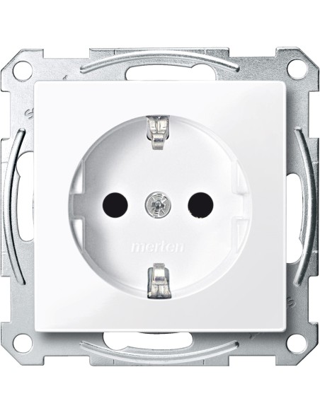 Gniazdo wtykowe SCHUKO, z przesłoną, zaciski śrub., B.A, P, Sys M Merten MTN2400-0325 Schneider
