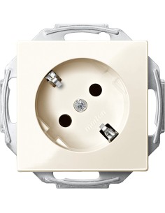 Gniazdo wtykowe SCHUKO 45° z przesłoną, b.śrub., K, P, Sys M Merten MTN2370-0344 Schneider 2