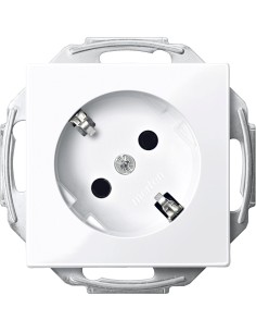 Gniazdo wtykowe SCHUKO 45° z przesłoną, b.śrub., B.A, P, Sys M Merten MTN2370-0325 Schneider 2