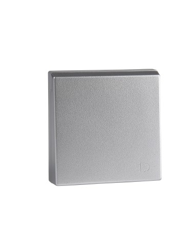 Merten, Płytka centralna System M gniazda 2p+PE Schuko, z klapką aluminiowy Merten MTN2340-0460 Schneider