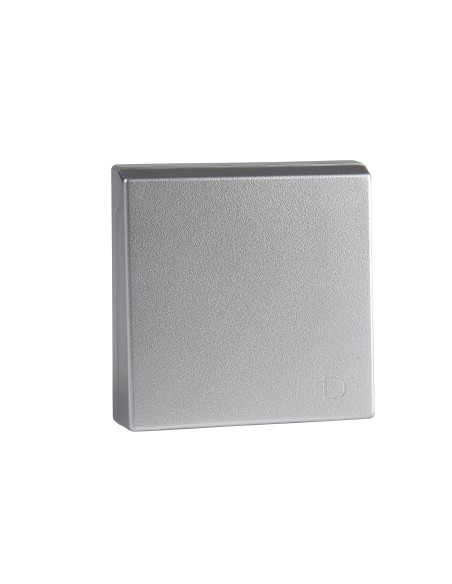 Merten, Płytka centralna System M gniazda 2p+PE Schuko, z klapką aluminiowy Merten MTN2340-0460 Schneider