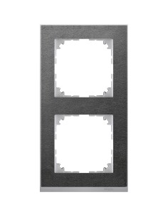 Merten, Ramka M-Pure Decor podwójna łupek Merten MTN4020-3669 Schneider 2