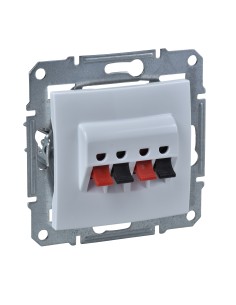 Sedna gniazdo głośnikowe uniwersalne białe SDN5400121 - hurtownia elektryczna Amper.pl 2