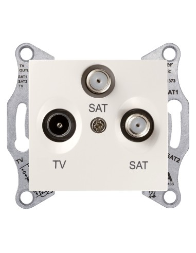 Sedna gniazdo TV SAT SAT końcowe białe SDN3502121 - hurtownia elektryczna Amper.pl
