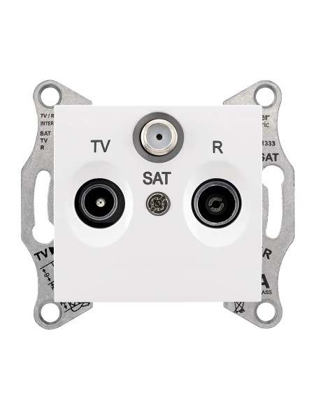 Sedna gniazdo RTV SAT końcowe białe SDN3501321 - hurtownia elektryczna Amper.pl