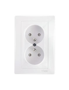 Sedna gniazdo podwójne 2x2p+z kompletne białe SDN2800621 - hurtownia elektryczna Amper.pl 2