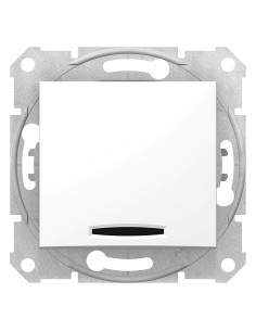 Sedna wyłącznik schodowy z podświetleniem biały SDN1500221 - hurtownia elektryczna Amper.pl 2