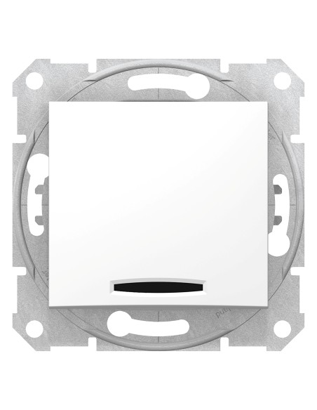 Sedna wyłącznik schodowy z podświetleniem biały SDN1500221 - hurtownia elektryczna Amper.pl