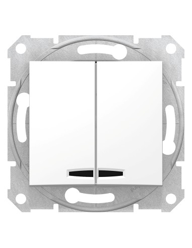 Sedna wyłącznik świecznikowy z podświetleniem biały SDN0300321 - hurtownia elektryczna Amper.pl