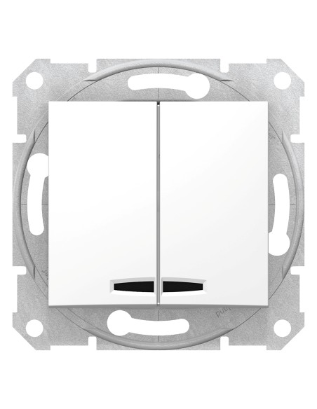 Sedna wyłącznik świecznikowy z podświetleniem biały SDN0300321 - hurtownia elektryczna Amper.pl