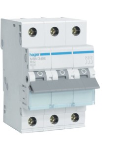 MCB Wyłącznik nadprądowy Icn6000A 3P B 40A MBN340E Hager 2