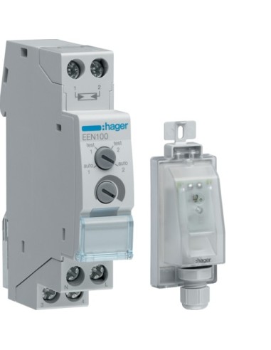 Wyłącznik zmierzchowy z czujnikiem w obudowie Hager EEN100 - hurtownia elektryczna Amper.pl