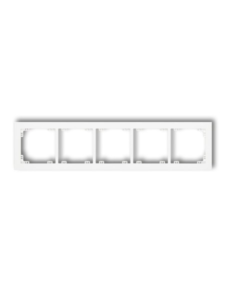 Deco ramka 5-krotna biała - Karlik - hurtownia elektryczna Amper.pl