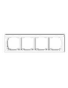 Deco ramka 4-krotna biala - Karlik - hurtownia elektryczna Amper.pl 2