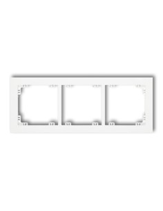 Deco ramka 3-krotna biała - Karlik - hurtownia elektryczna Amper.pl 2